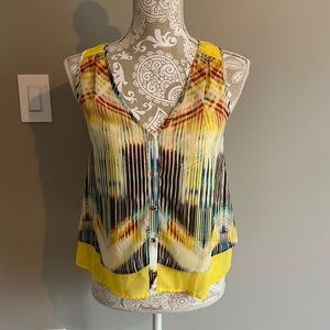 Bebe yellow colorful tank
